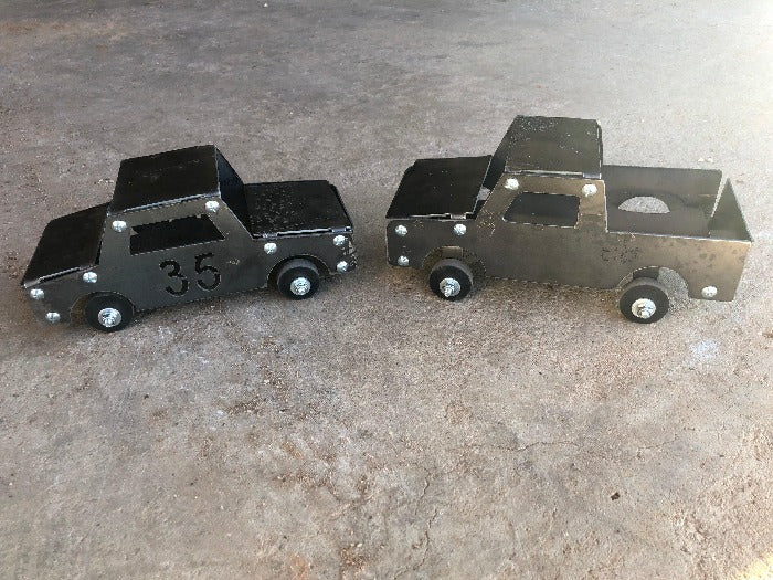 Metal Toy Construction Trucks - bolt-it-together truck and race car designed by HL Guest Handmade