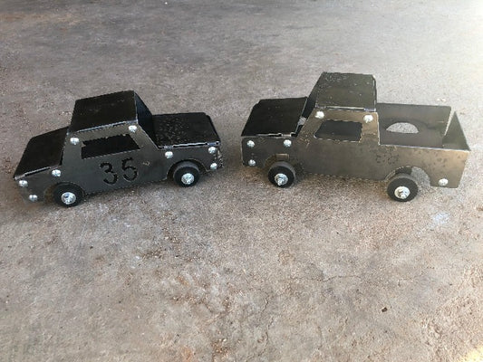 Metal Toy Construction Trucks - bolt-it-together truck and race car designed by HL Guest Handmade